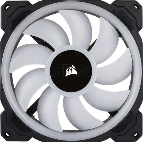 Photo de Lot de 2 Ventilateurs de boitier Corsair Dual Light Loop LL140 RGB - 14cm (Noir)