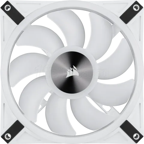 Photo de Lot de 2 Ventilateurs de boitier Corsair iCue QL140 RGB - 14cm (Blanc)