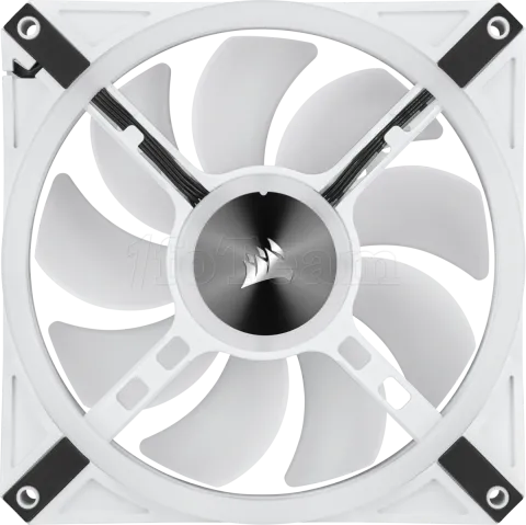 Photo de Lot de 2 Ventilateurs de boitier Corsair iCue QL140 RGB - 14cm (Blanc)