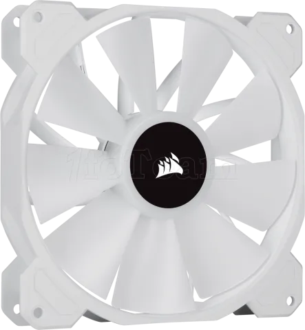 Photo de Lot de 2 Ventilateurs de boitier Corsair iCue SP140 Elite Performance PWM RGB - 14cm (Blanc)