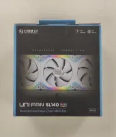 Photo de Lot de 2 Ventilateurs de boitier Lian Li SL RGB - 14cm (Blanc) - ID 204646