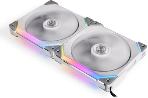 Photo de Lot de 2 Ventilateurs de boitier Lian Li SL RGB - 14cm (Blanc)