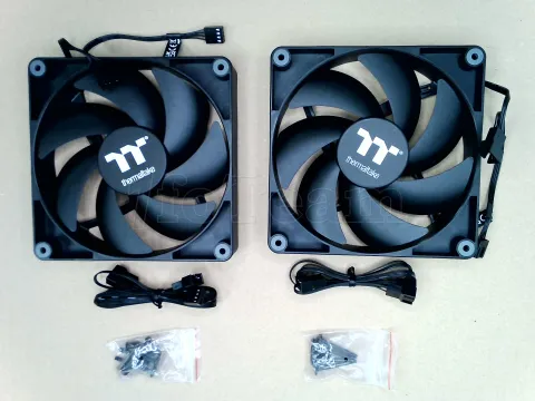 Photo de Lot de 2 Ventilateurs de boitier Thermaltake CT - 14cm (Noir) - ID 223855