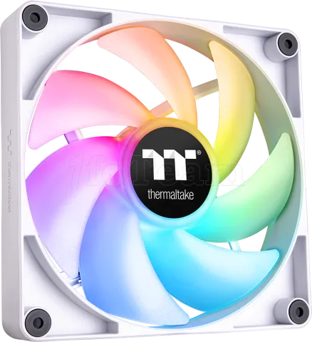 Photo de Lot de 2 Ventilateurs de boitier Thermaltake CT RGB - 12cm (Blanc)