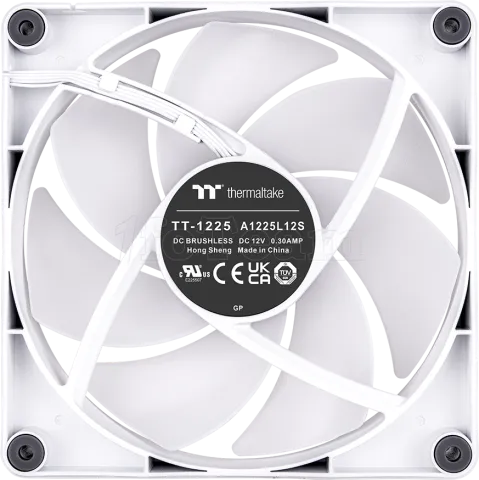 Photo de Lot de 2 Ventilateurs de boitier Thermaltake CT RGB - 12cm (Blanc)