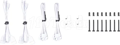 Photo de Lot de 2 Ventilateurs de boitier Thermaltake CT RGB - 12cm (Blanc)