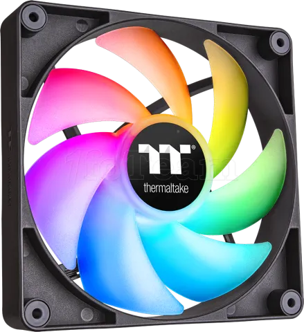 Photo de Lot de 2 Ventilateurs de boitier Thermaltake CT RGB - 12cm (Noir)