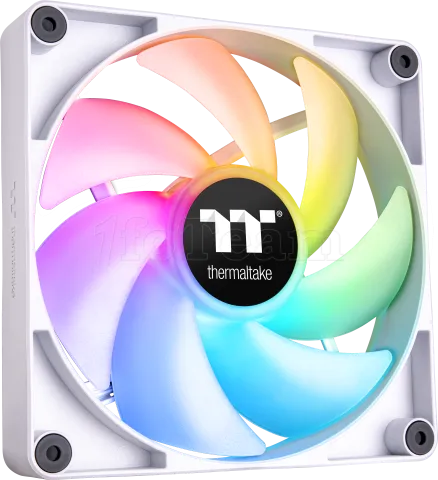 Photo de Lot de 2 Ventilateurs de boitier Thermaltake CT RGB - 14cm (Blanc)
