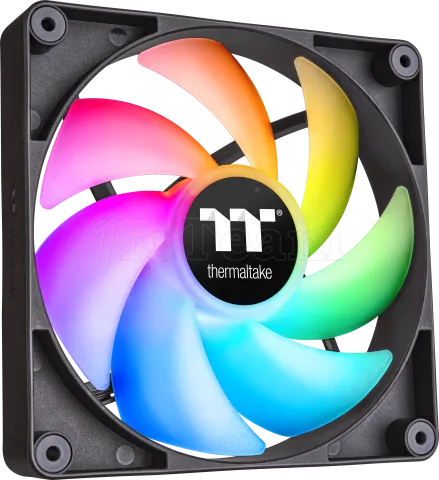 Photo de Lot de 2 Ventilateurs de boitier Thermaltake CT RGB - 14cm (Noir)