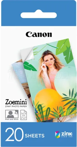 Photo de Lot de 20 feuilles Papier Photo Canon Z-Ink Zoemini 5x7,6cm