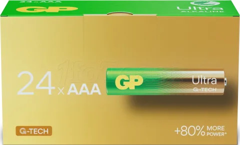 Photo de Lot de 24 piles Alcaline GP Batteries Ultra type AAA (LR03) 1,5V