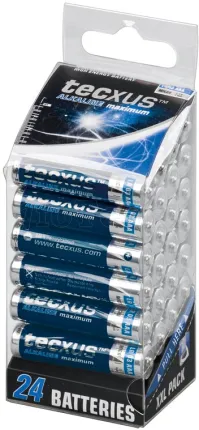 Photo de Lot de 24 piles alcaline Tecxus Maximum type AAA (LR03) 1,5V
