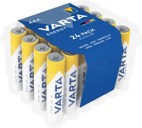 Photo de Lot de 24 piles Alcaline Varta Energy type AAA (LR03) 1,5V