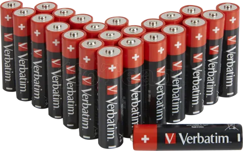 Photo de Lot de 24 piles Alcaline Verbatim Premium type AA (LR6) 1,5V