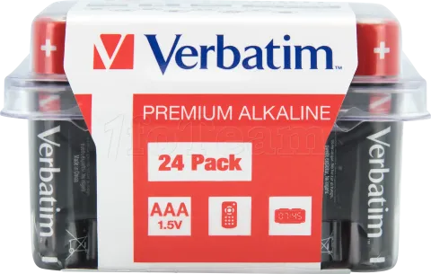 Photo de Lot de 24 piles Alcaline Verbatim Premium type AAA (LR03) 1,5V