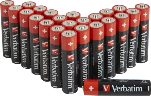 Photo de Lot de 24 piles Alcaline Verbatim Premium type AAA (LR03) 1,5V