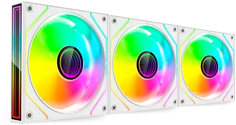 Photo de Lot de 3 Ventilateurs boitier Mars Gaming MF-3DPROKIT - 12cm (Blanc)