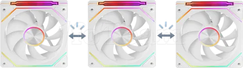 Photo de Lot de 3 Ventilateurs boitier Mars Gaming MF-LinkFinity 2 RGB - 12cm (Blanc)