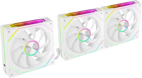 Photo de Lot de 3 Ventilateurs boitier Mars Gaming MF-LinkFinity 2 RGB - 12cm (Blanc)