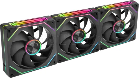 Photo de Lot de 3 Ventilateurs boitier Mars Gaming MF-LinkFinity 2 RGB - 12cm (Noir)