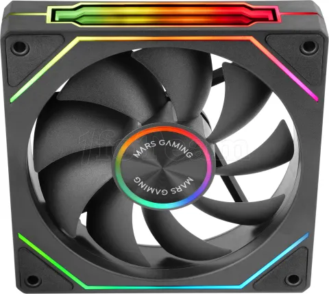 Photo de Lot de 3 Ventilateurs boitier Mars Gaming MF-LinkFinity 2 RGB - 12cm (Noir)