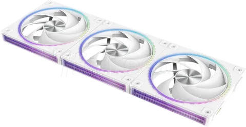 Photo de Lot de 3 Ventilateurs boitier Zalman ZM-DF120 aRGB - 12cm (Blanc)