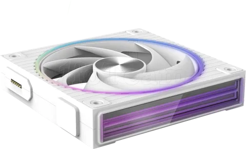 Photo de Lot de 3 Ventilateurs boitier Zalman ZM-DF120 aRGB - 12cm (Blanc)