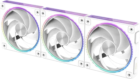 Photo de Lot de 3 Ventilateurs boitier Zalman ZM-DF120 aRGB - 12cm (Blanc)
