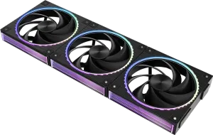 Photo de Lot de 3 Ventilateurs boitier Zalman ZM-DF120 aRGB - 12cm (Noir)