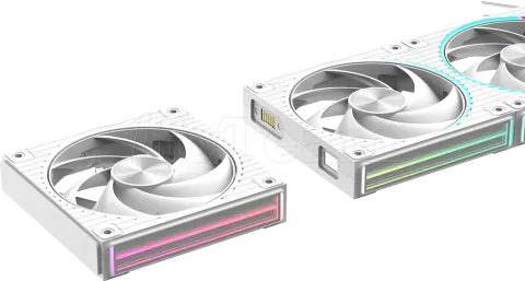 Photo de Lot de 3 Ventilateurs boitier Zalman ZM-DF120 RGB - 12cm (Blanc)