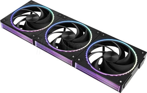 Photo de Lot de 3 Ventilateurs boitier Zalman ZM-DF120 RGB - 12cm (Noir)