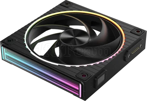 Photo de Lot de 3 Ventilateurs boitier Zalman ZM-DF120 RGB - 12cm (Noir)
