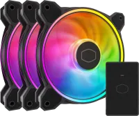 Photo de 3x CM MasterFan MF120 Halo² 3in1