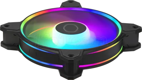 Photo de Lot de 3 Ventilateurs Cooler Master MasterFan Halo² 3in1 RGB - 12cm (Noir)