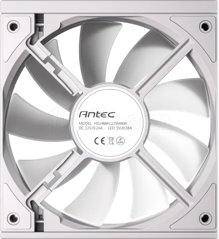 Photo de Lot de 3 Ventilateurs de boitier Antec Connect - 12cm (Blanc)