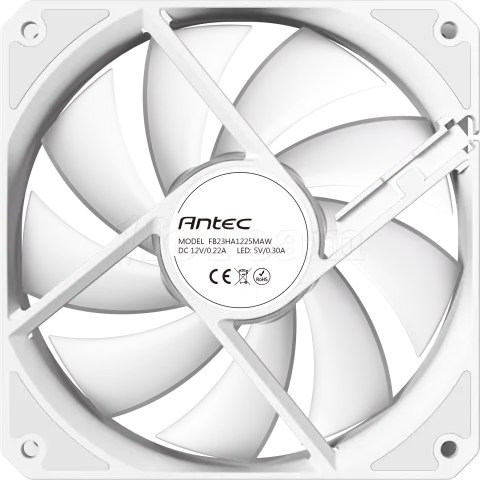 Photo de Lot de 3 Ventilateurs de boitier Antec P12 RGB - 12cm (Blanc)