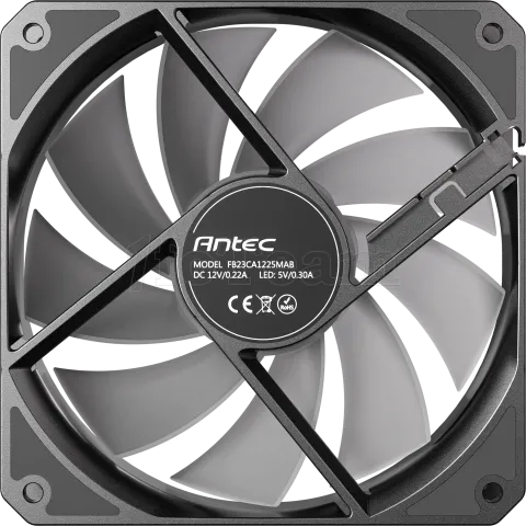 Photo de Lot de 3 Ventilateurs de boitier Antec P12 RGB - 12cm (Noir)