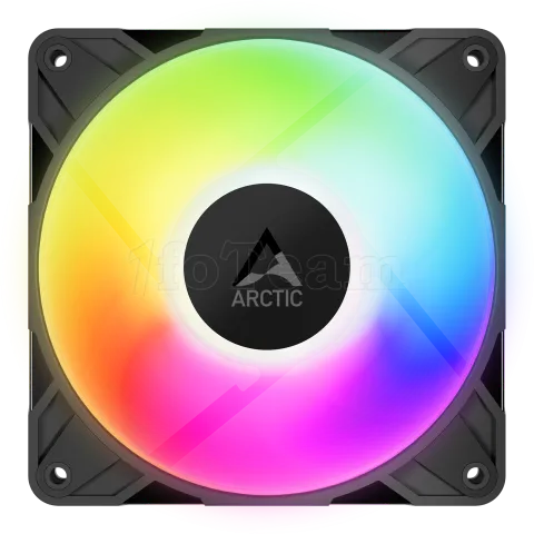 Photo de Lot de 3 Ventilateurs de boitier Arctic P12 Pro Low Noise RGB - 12cm (Noir)