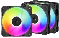 Photo de 3x Arctic P12 Pro Reverse RGB Noir