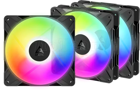 Photo de Lot de 3 Ventilateurs de boitier Arctic P14 Pro Reverse RGB - 14cm (Noir)