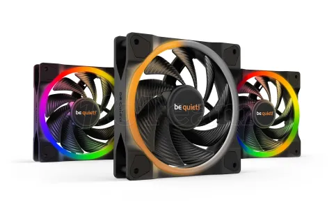 Photo de Lot de 3 Ventilateurs de boitier Be Quiet Light Wings High Speed RGB - 12cm (Noir)