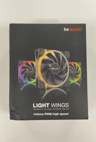Photo de Lot de 3 Ventilateurs de boitier be quiet! Light Wings High Speed RGB - 14cm (Noir) - ID 206795