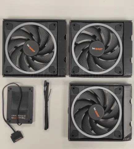 Photo de Lot de 3 Ventilateurs de boitier be quiet! Light Wings High Speed RGB - 14cm (Noir) - ID 206795