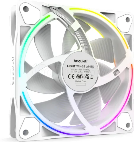 Photo de Lot de 3 Ventilateurs de boitier Be Quiet Light Wings RGB - 12cm (Blanc)