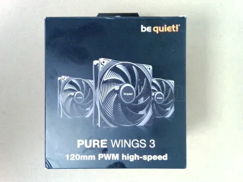 Photo de Lot de 3 Ventilateurs de boitier be quiet! Pure Wings 3 Haute Vitesse PWM - 12cm (Noir) -  ID 223645