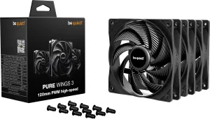 Photo de 3x bequiet Pure Wings 3 HS 12cm