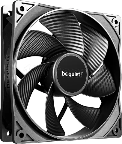 Photo de Lot de 3 Ventilateurs de boitier be quiet! Pure Wings 3 PWM Reverse - 12cm (Noir)