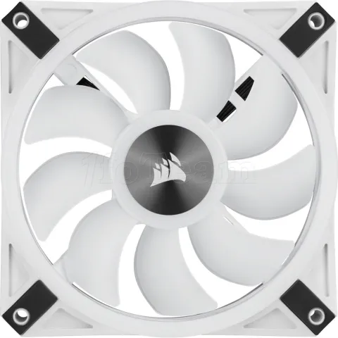 Photo de Lot de 3 Ventilateurs de boitier Corsair iCue QL120 PWM RGB 12cm (Blanc)