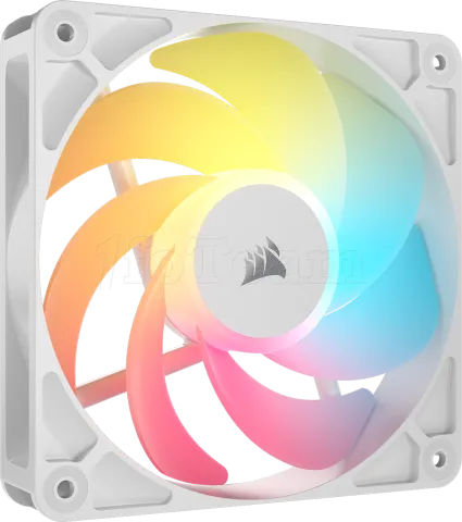 Photo de Lot de 3 Ventilateurs de boitier Corsair RS Reverse RGB - 12cm (Blanc)