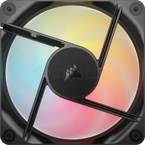 Photo de Lot de 3 Ventilateurs de boitier Corsair RS Reverse RGB - 12cm (Noir)